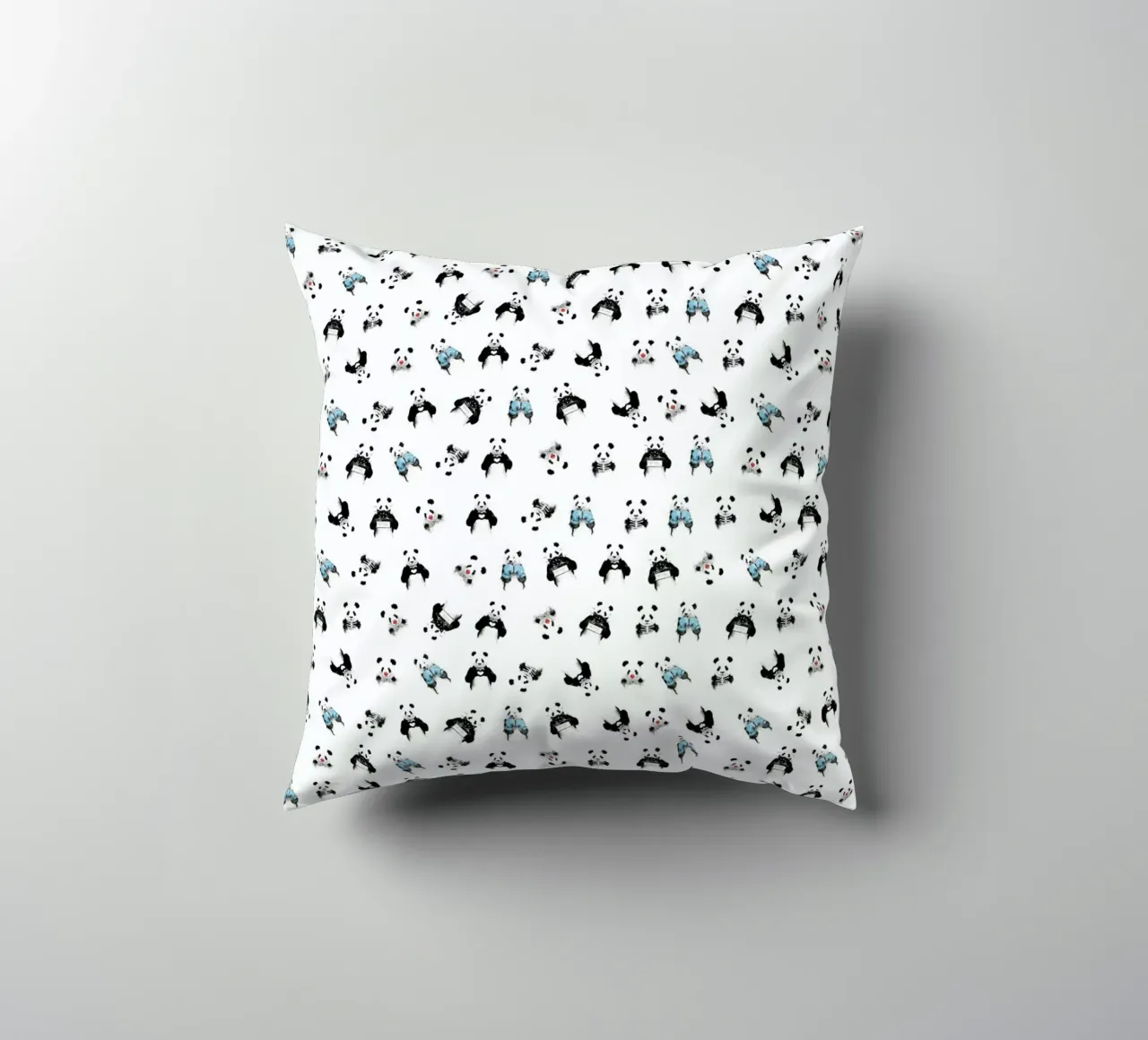 Panda Pattern Kissen von Balazs Solti