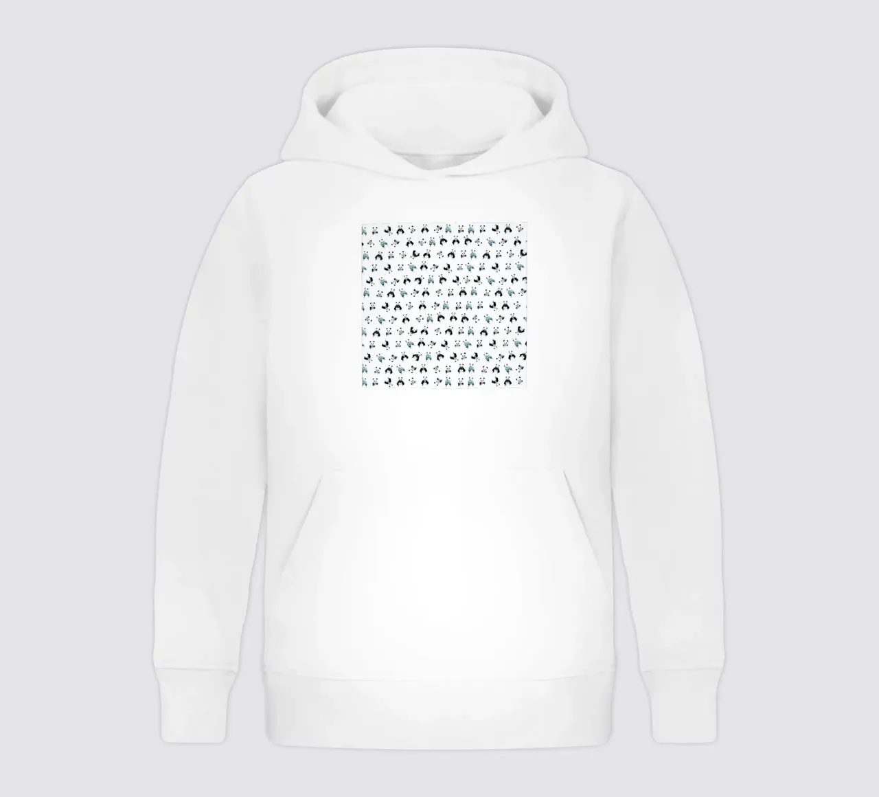 Panda Pattern felpa bambino con cappuccio da Balazs Solti