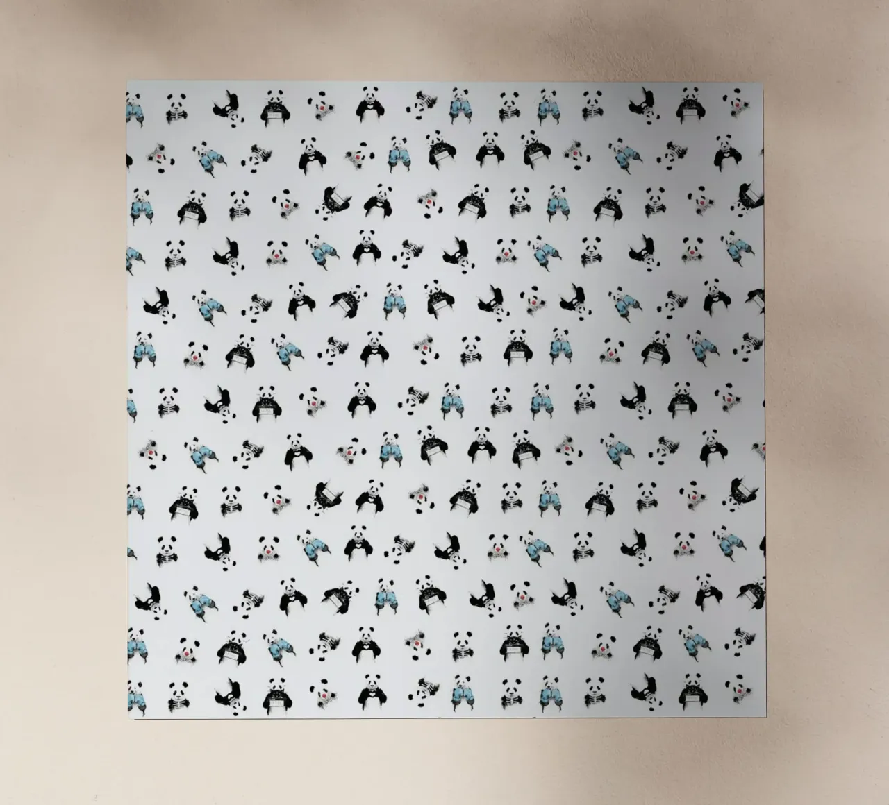 Panda Pattern lámina retroiluminada de Balazs Solti