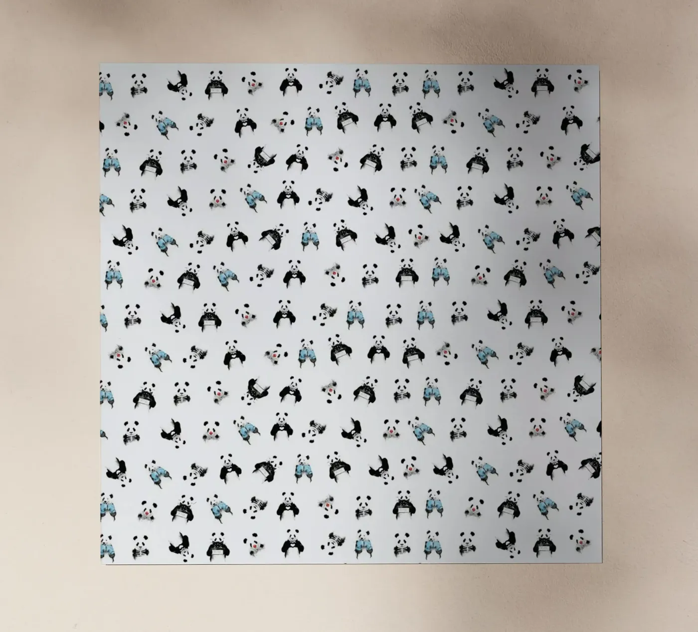 Panda Pattern Backlit Folie von Balazs Solti