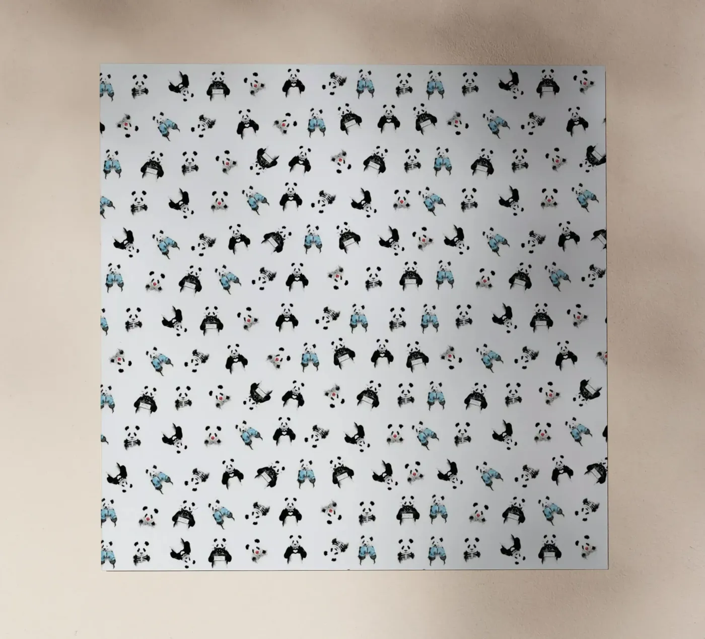 Panda Pattern backlit folie van Balazs Solti