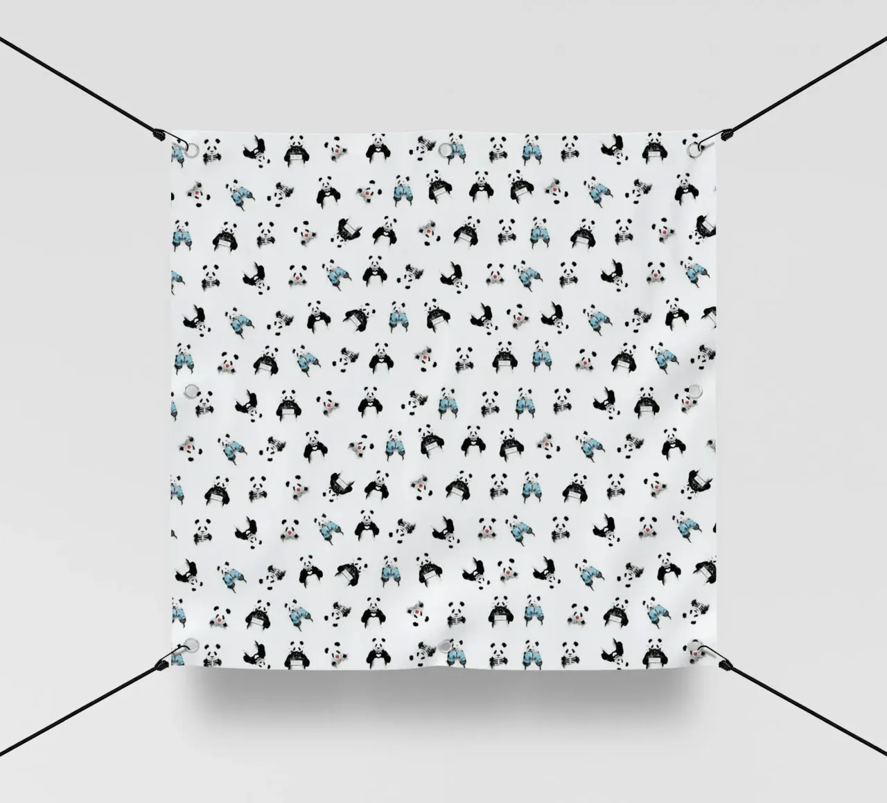 Panda Pattern PVC Plane von Balazs Solti