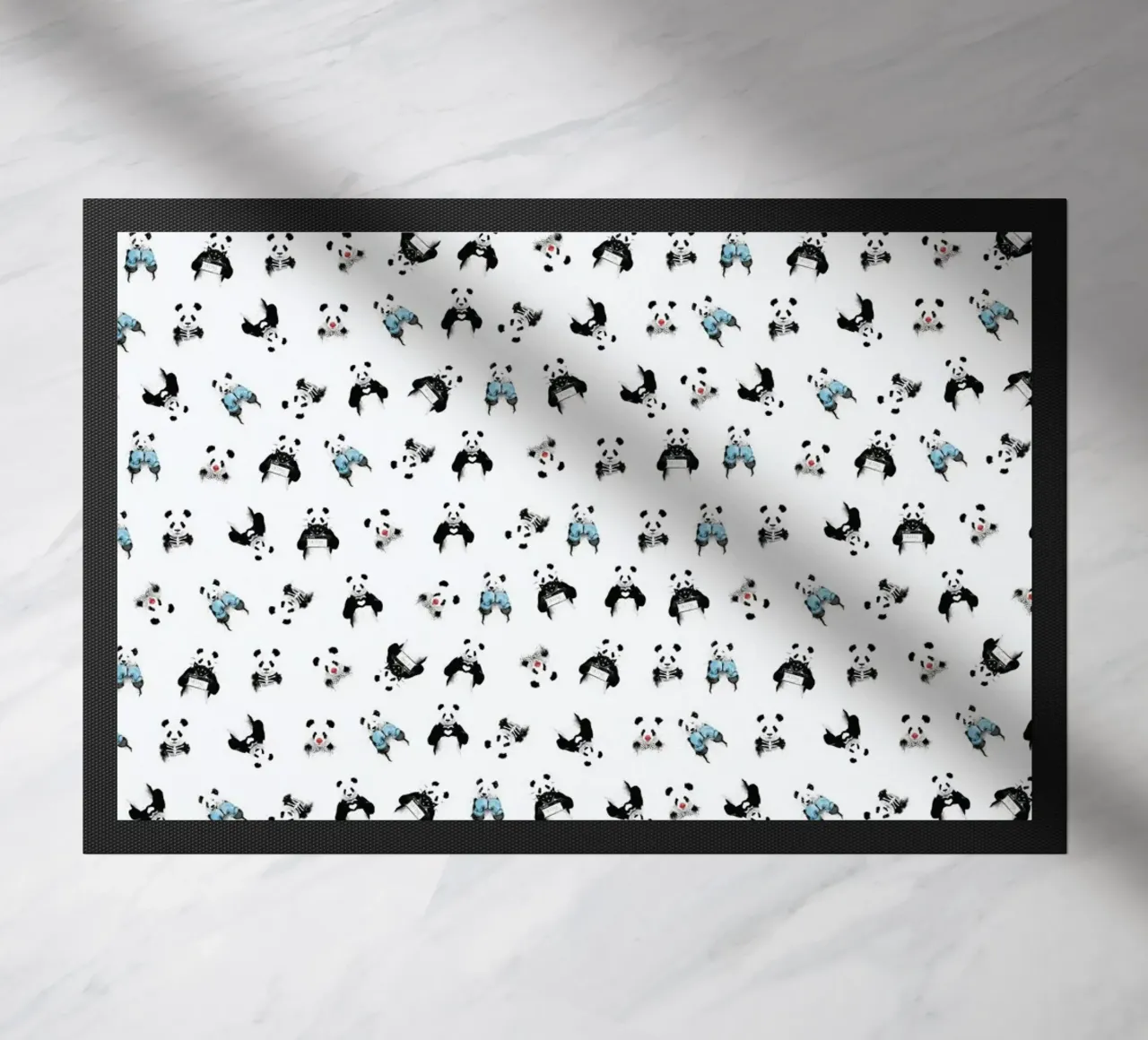 Panda Pattern Fußmatte von Balazs Solti
