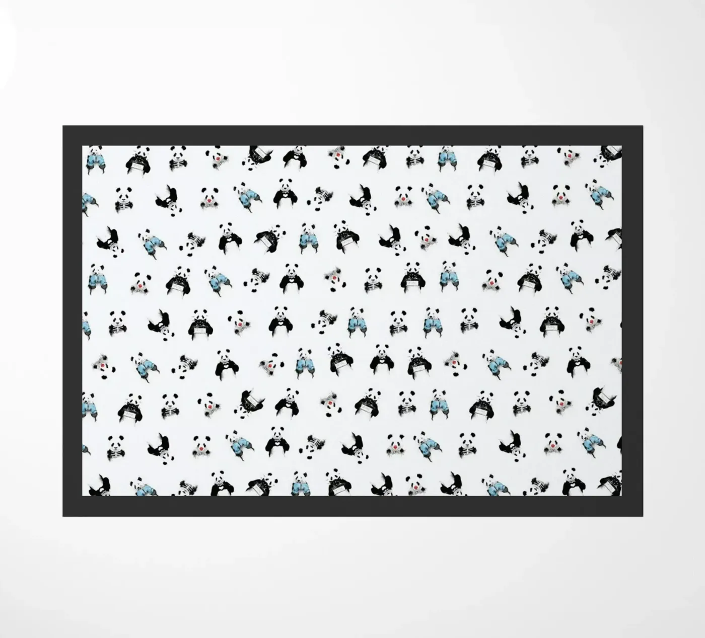 Panda Pattern Fußmatte von Balazs Solti