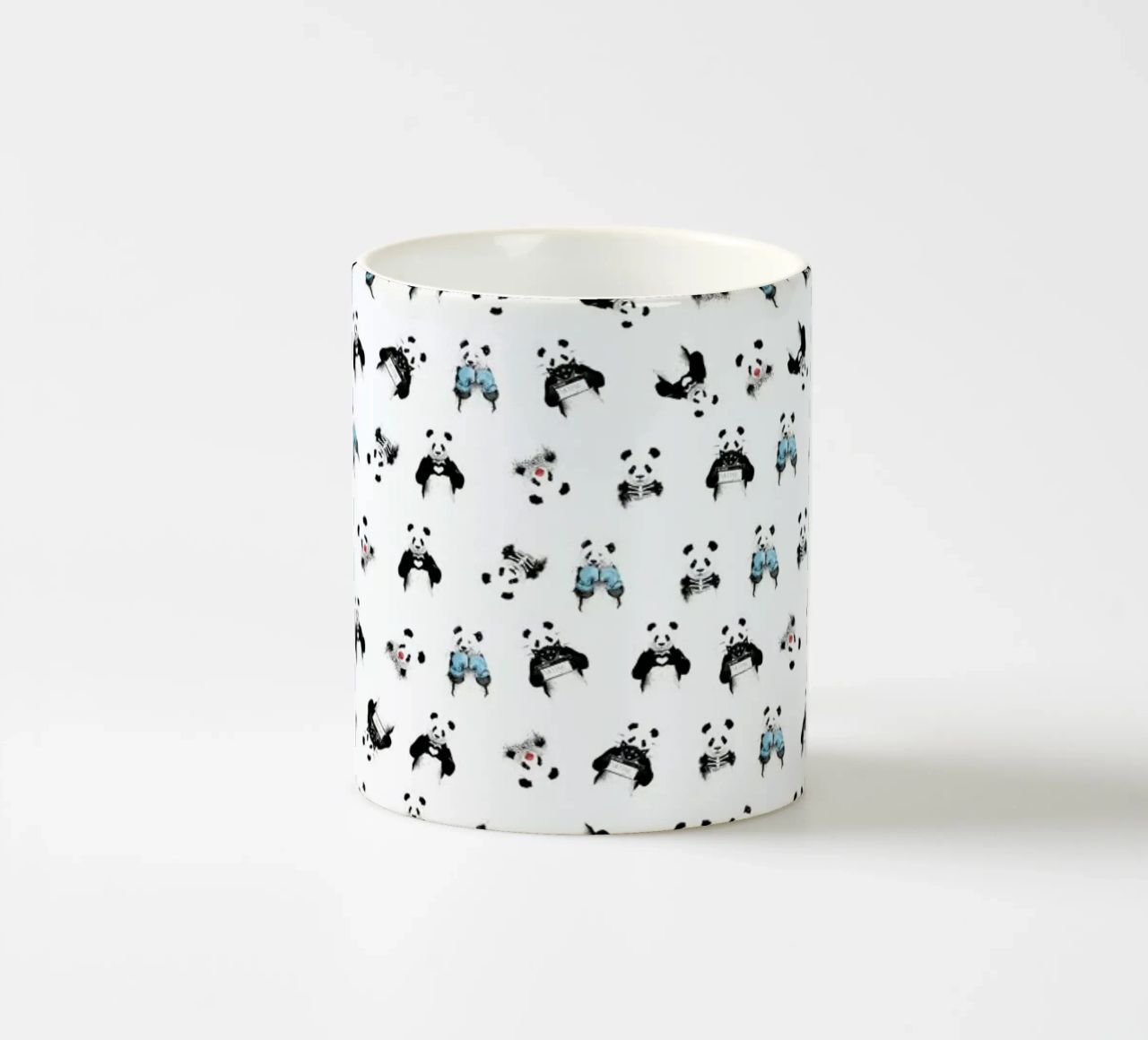 Panda Pattern tazza in ceramica da Balazs Solti