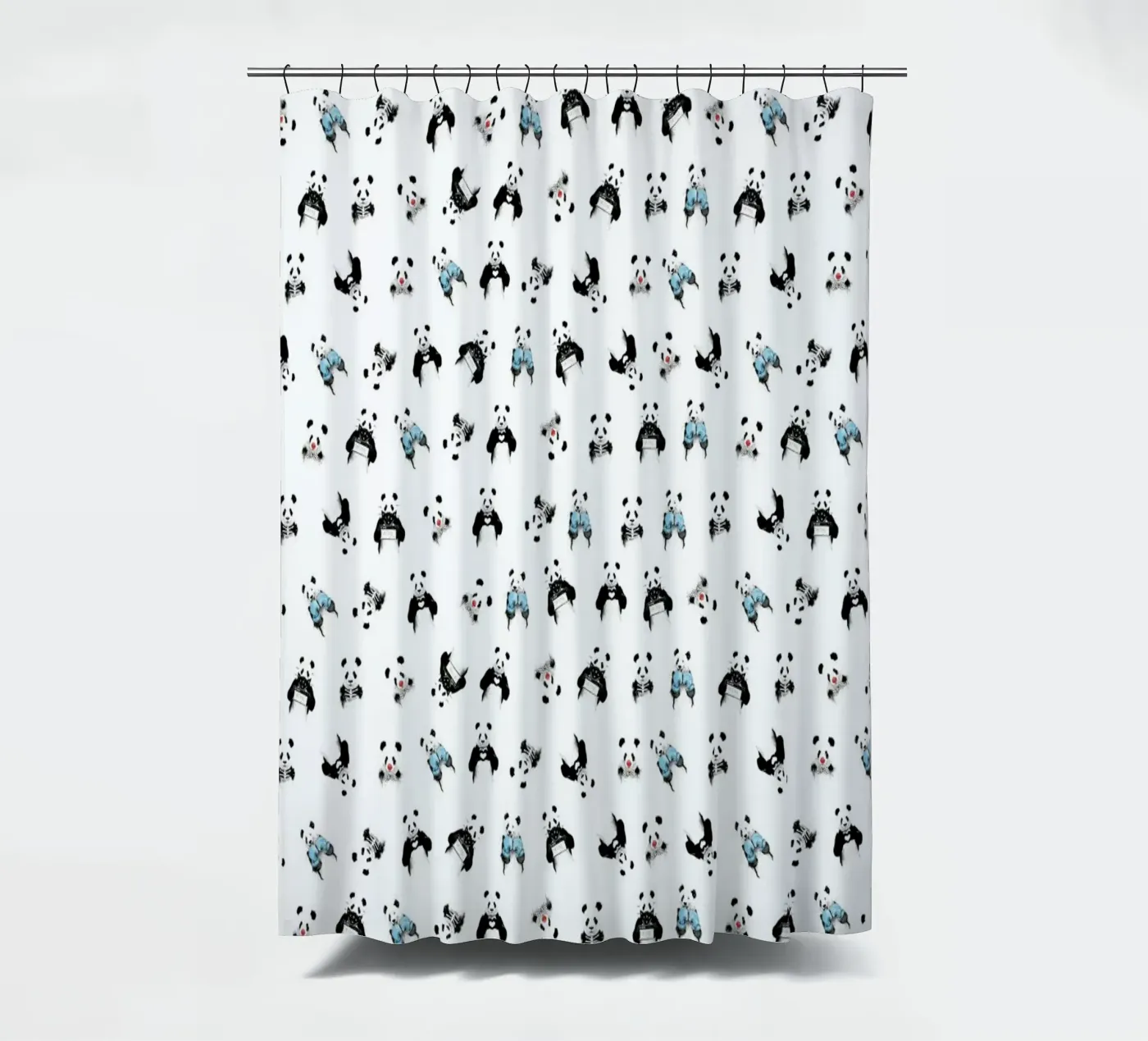 Panda Pattern tenda da doccia da Balazs Solti