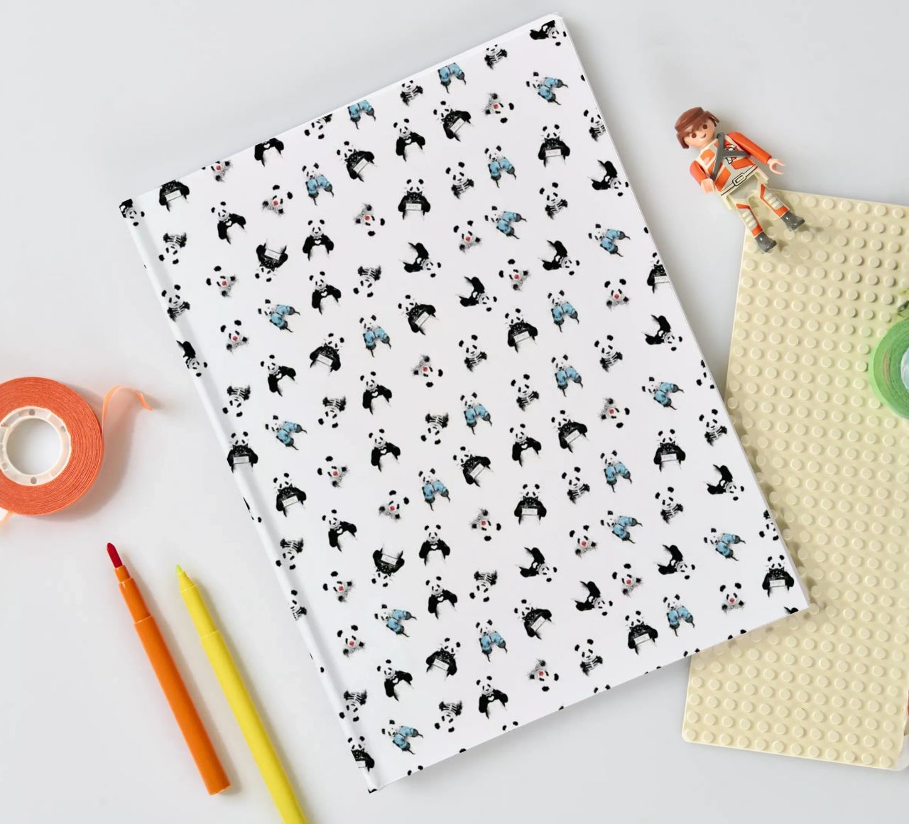 Panda Pattern notebook by Balazs Solti