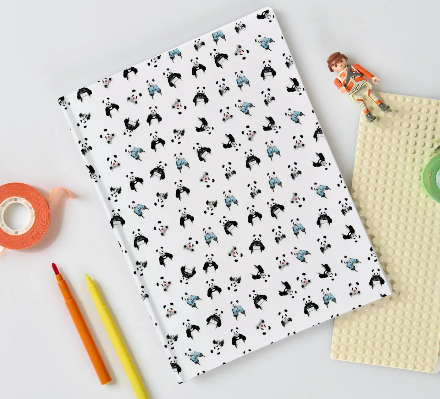 Panda Pattern Notizbuch von Balazs Solti