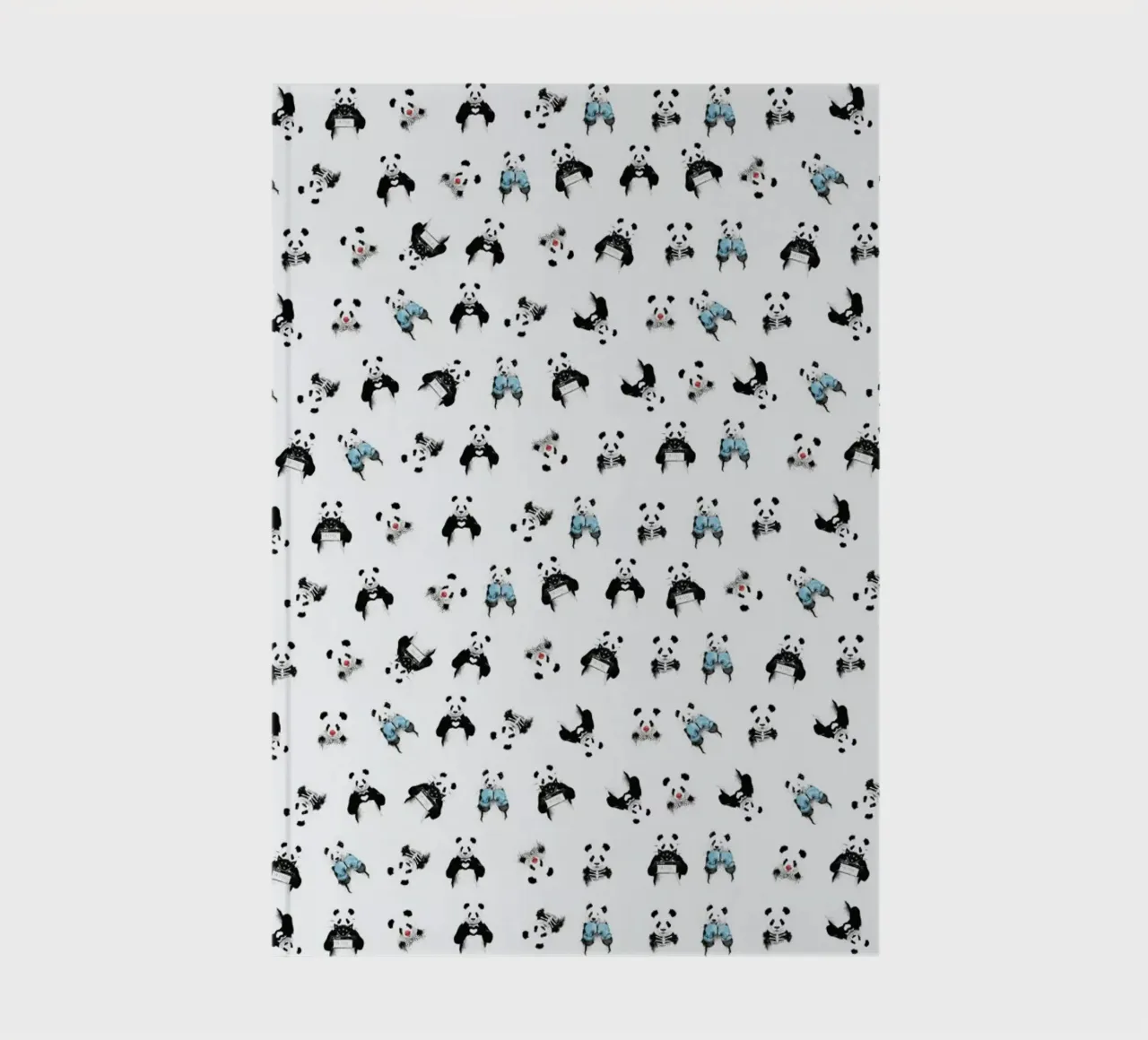 Panda Pattern notebook by Balazs Solti