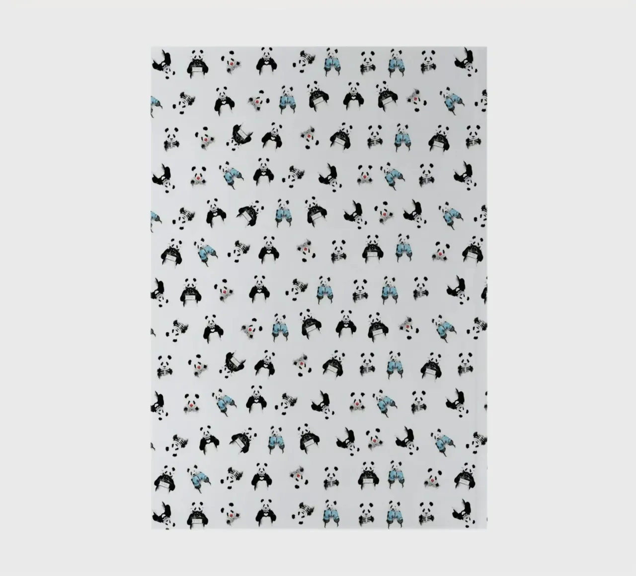 Panda Pattern notebook by Balazs Solti