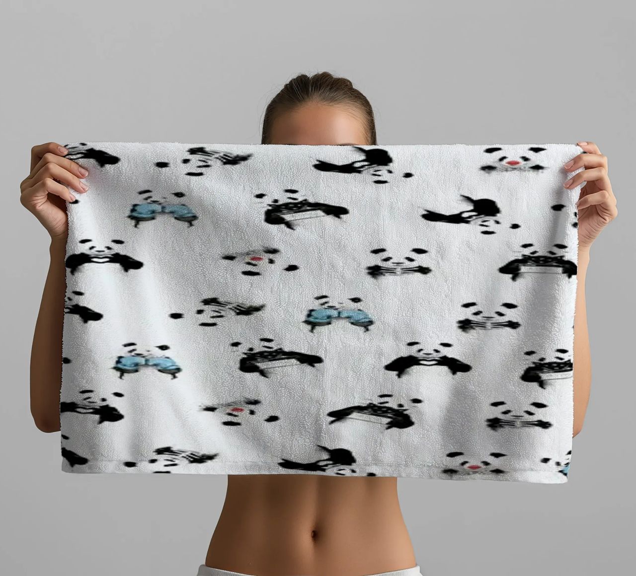 Panda Pattern asciugamano da bagno da Balazs Solti