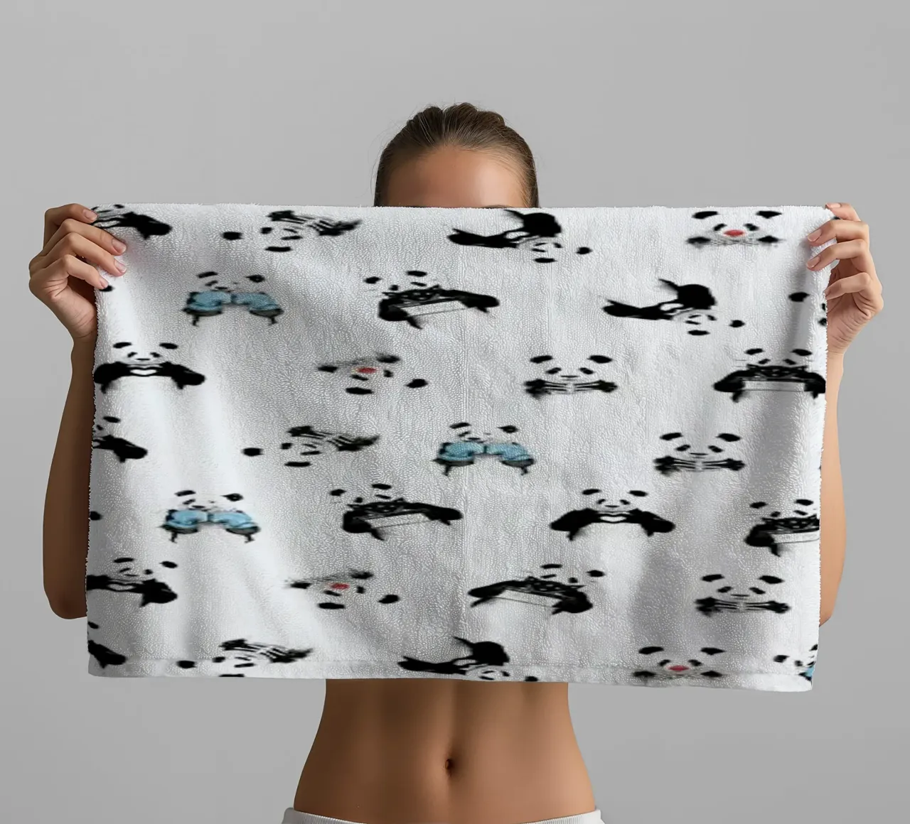 Panda Pattern Handtuch von Balazs Solti