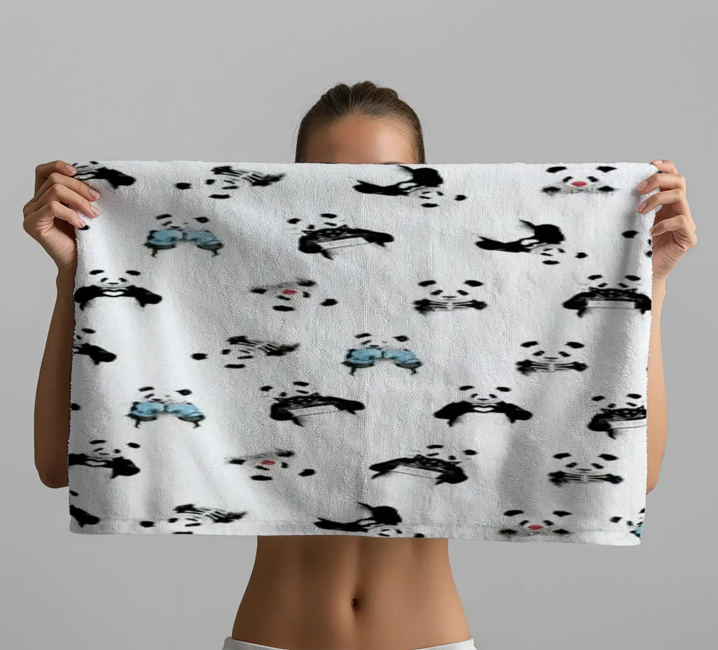 Panda Pattern badhanddoek van Balazs Solti
