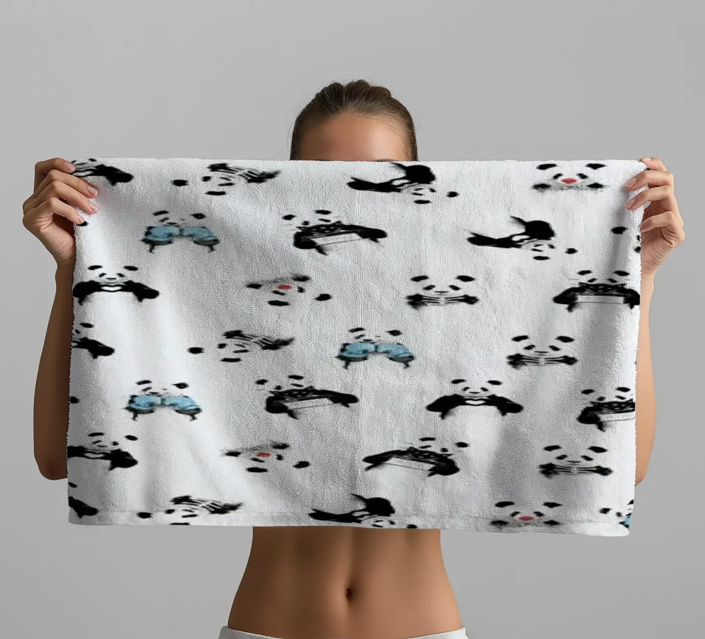 Panda Pattern Handtuch von Balazs Solti