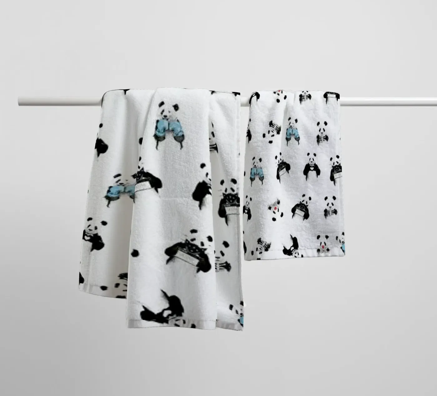 Panda Pattern Handtuch von Balazs Solti