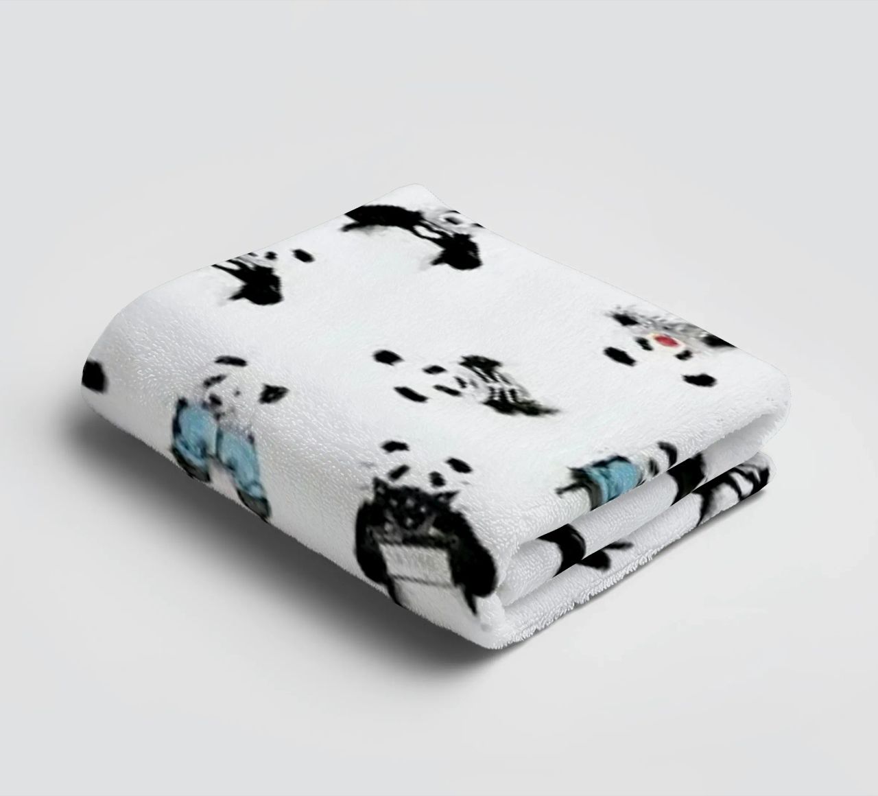 Panda Pattern asciugamano da bagno da Balazs Solti