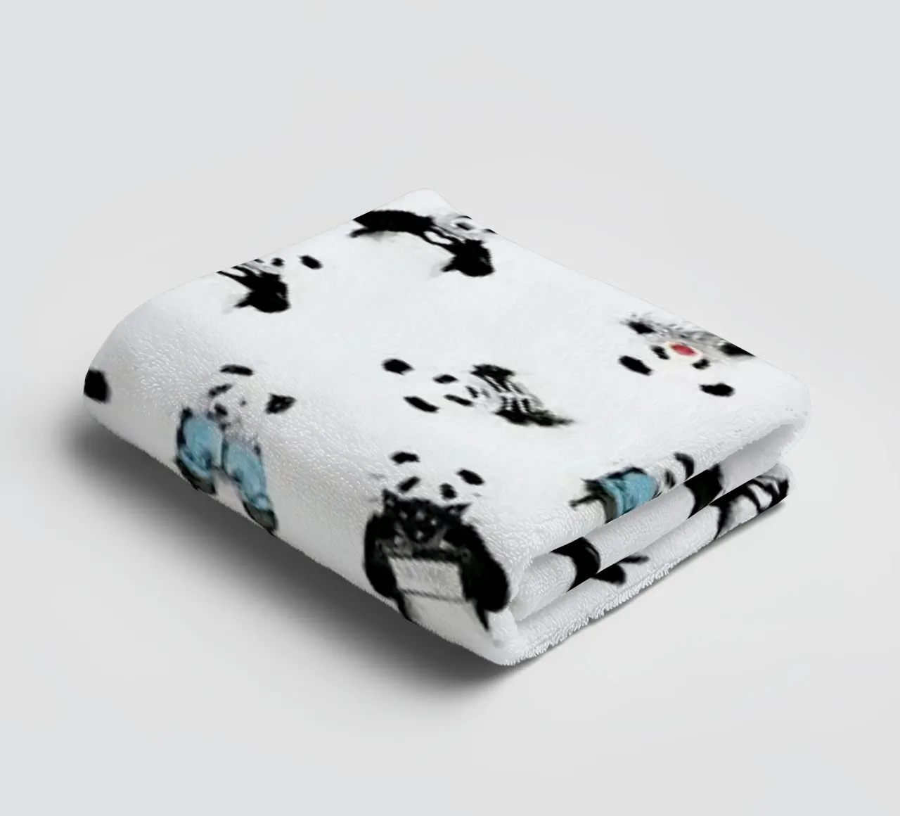 Panda Pattern Handtuch von Balazs Solti