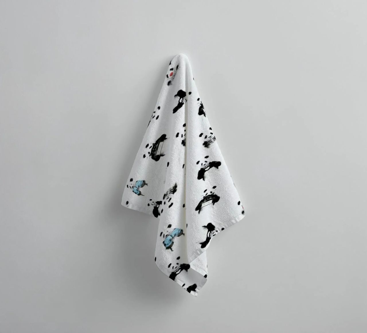 Panda Pattern asciugamano da bagno da Balazs Solti