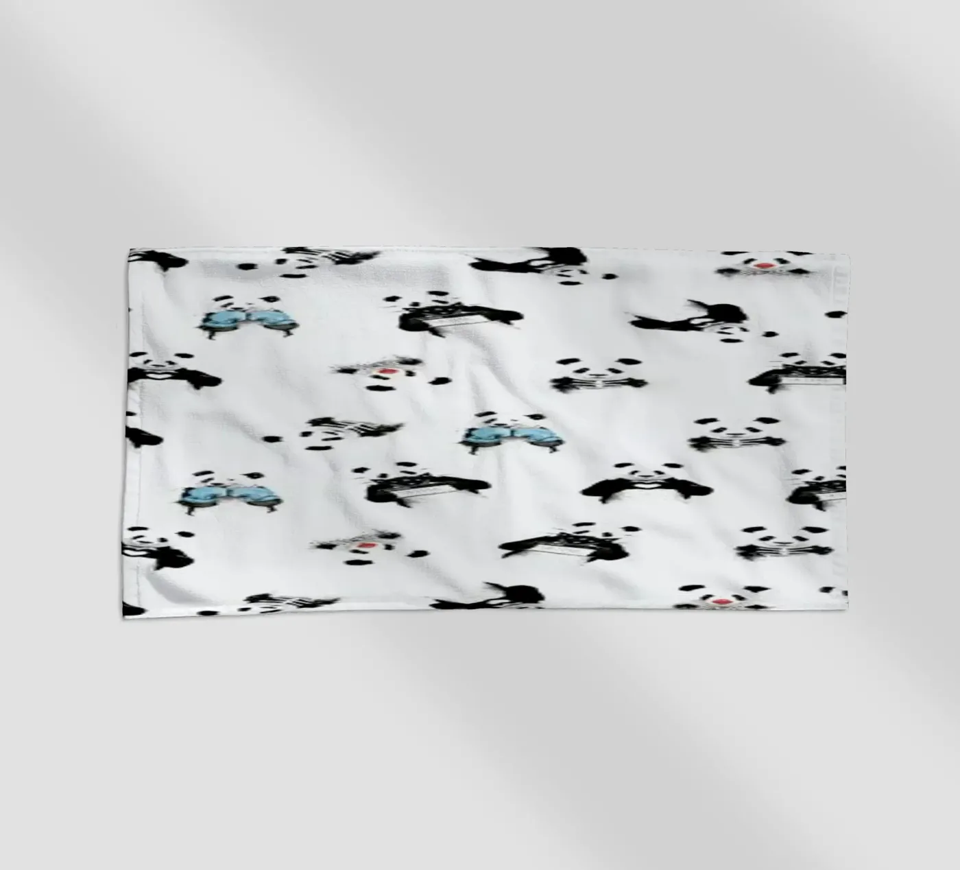 Panda Pattern beach towel by Balazs Solti