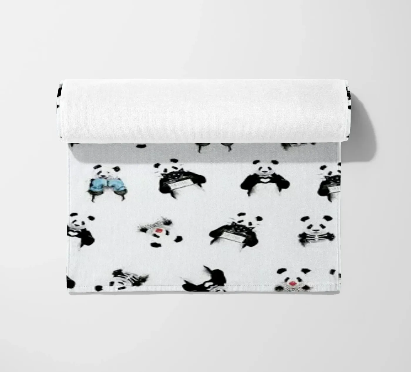 Panda Pattern strandhanddoek van Balazs Solti