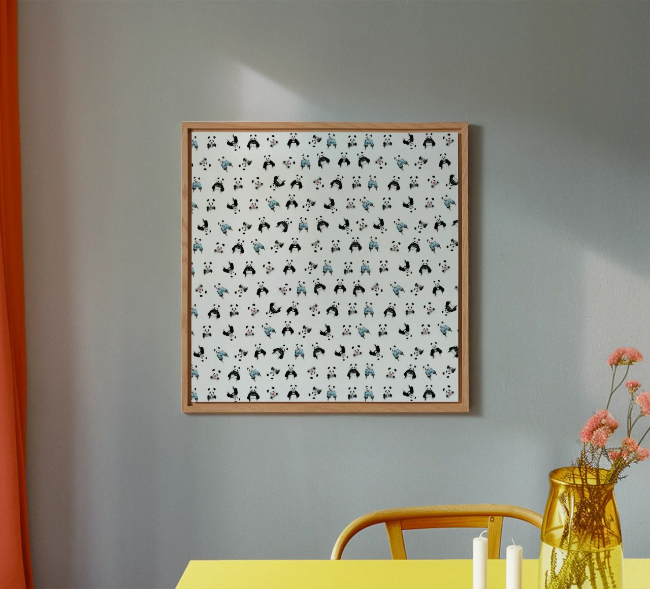 Panda Pattern alluminio dibond da Balazs Solti