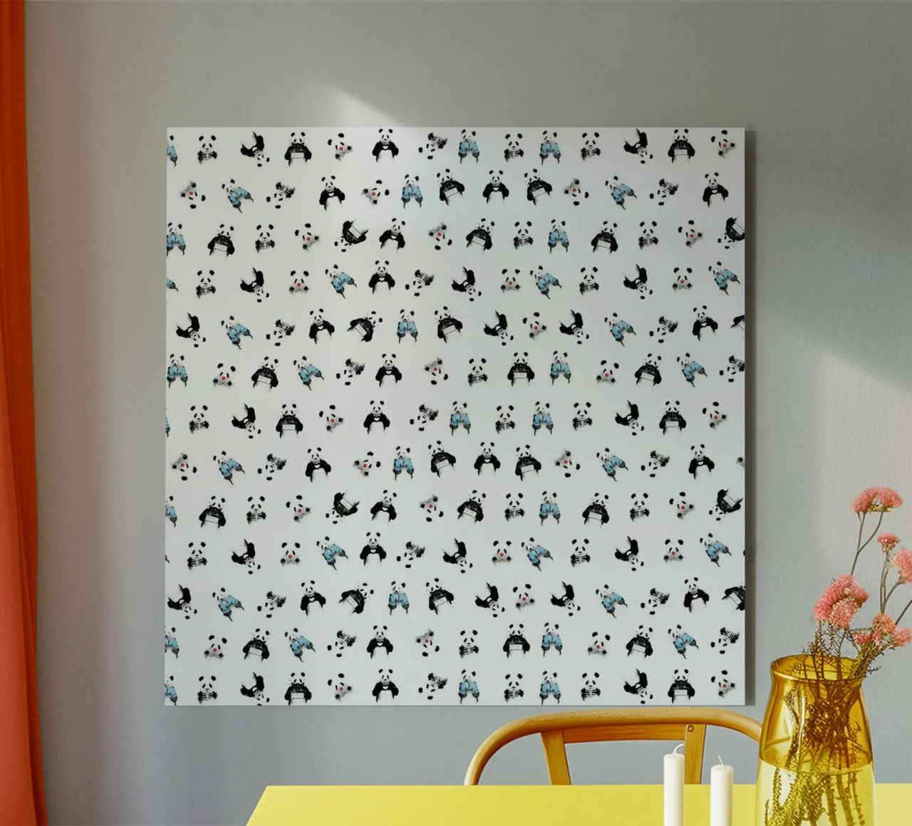 Panda Pattern alluminio dibond da Balazs Solti