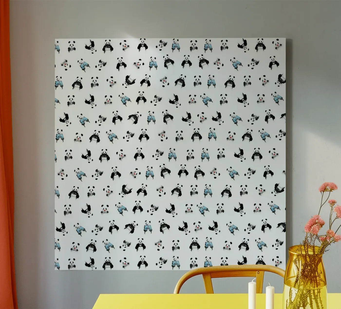 Panda Pattern toile de Balazs Solti