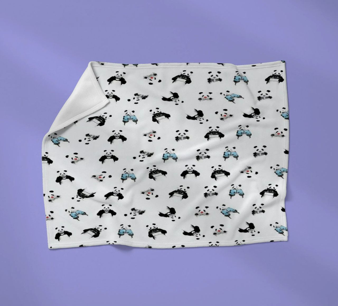 Panda Pattern coperta in pile da Balazs Solti