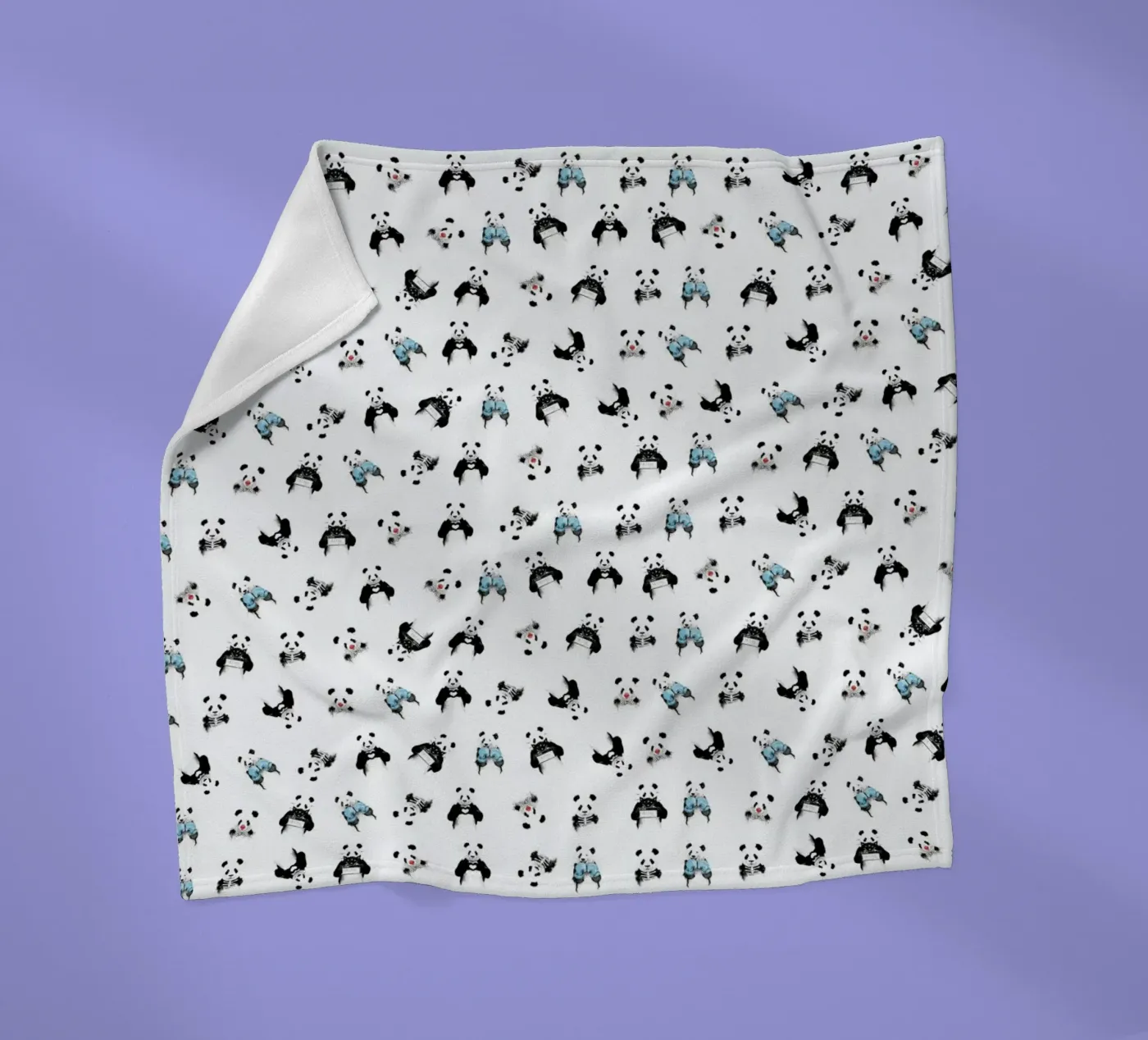 Panda Pattern fleecedeken van Balazs Solti