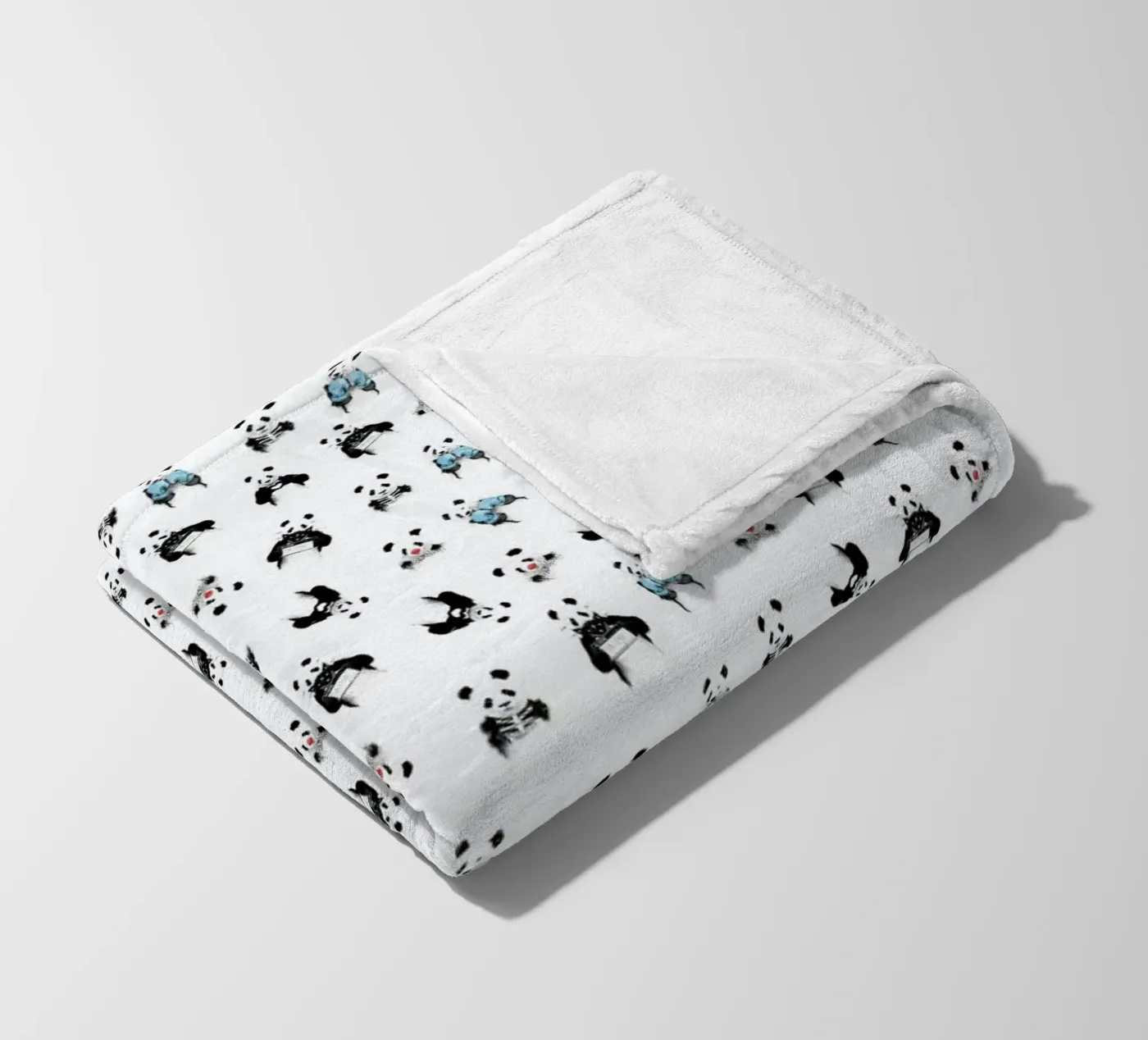 Panda Pattern fleecedeken van Balazs Solti