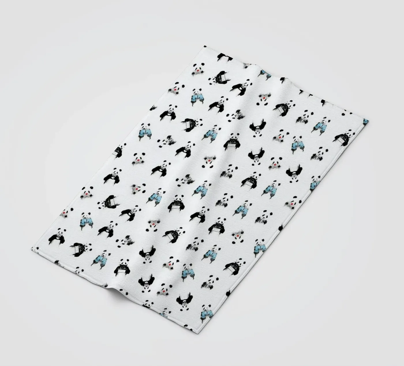 Panda Pattern Fleecedecke von Balazs Solti