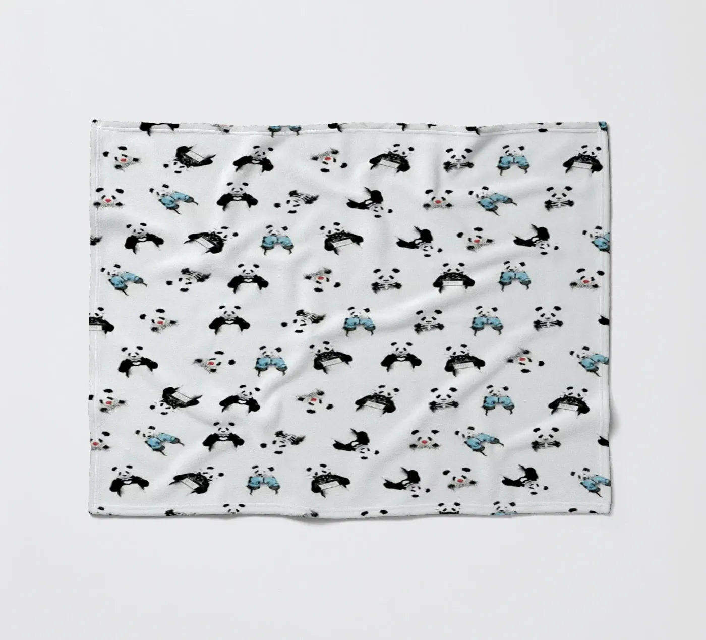Panda Pattern Fleecedecke von Balazs Solti