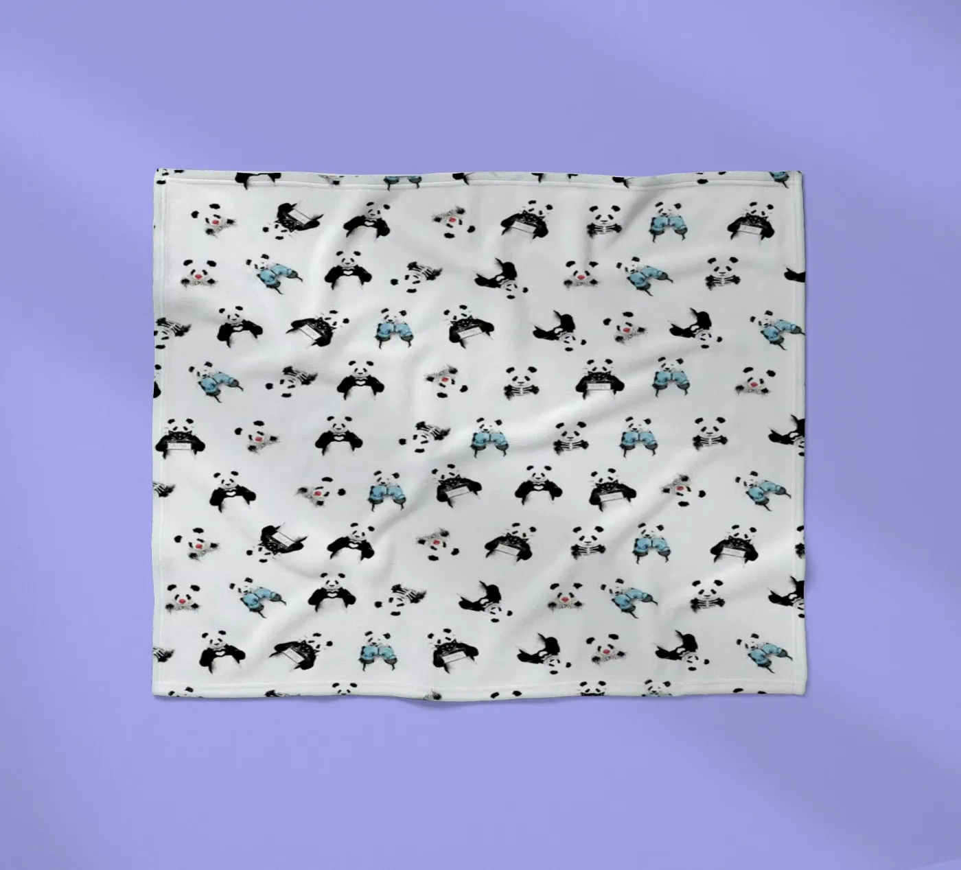 Panda Pattern fleecedeken van Balazs Solti