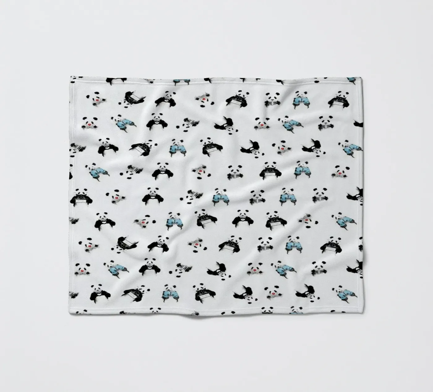 Panda Pattern Fleecedecke von Balazs Solti