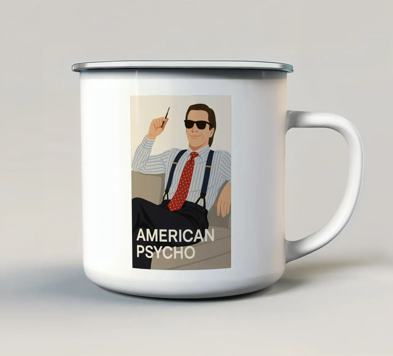 Patrick Bateman American Psycho tazza in smalto da MoviesArt