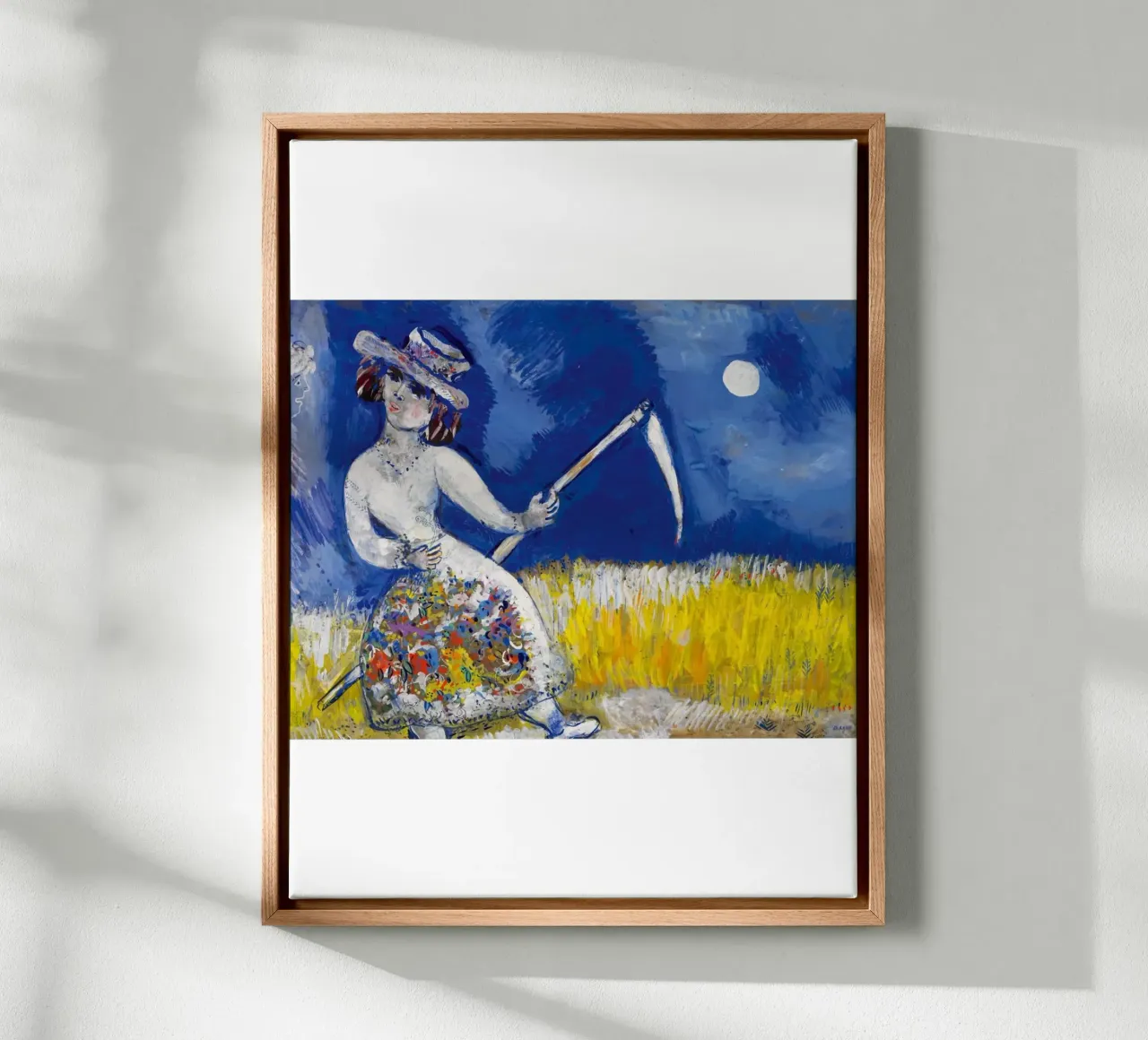 Marc Chagall La fanciulla tela con Cornice a cassetta da DuncanBennett shop