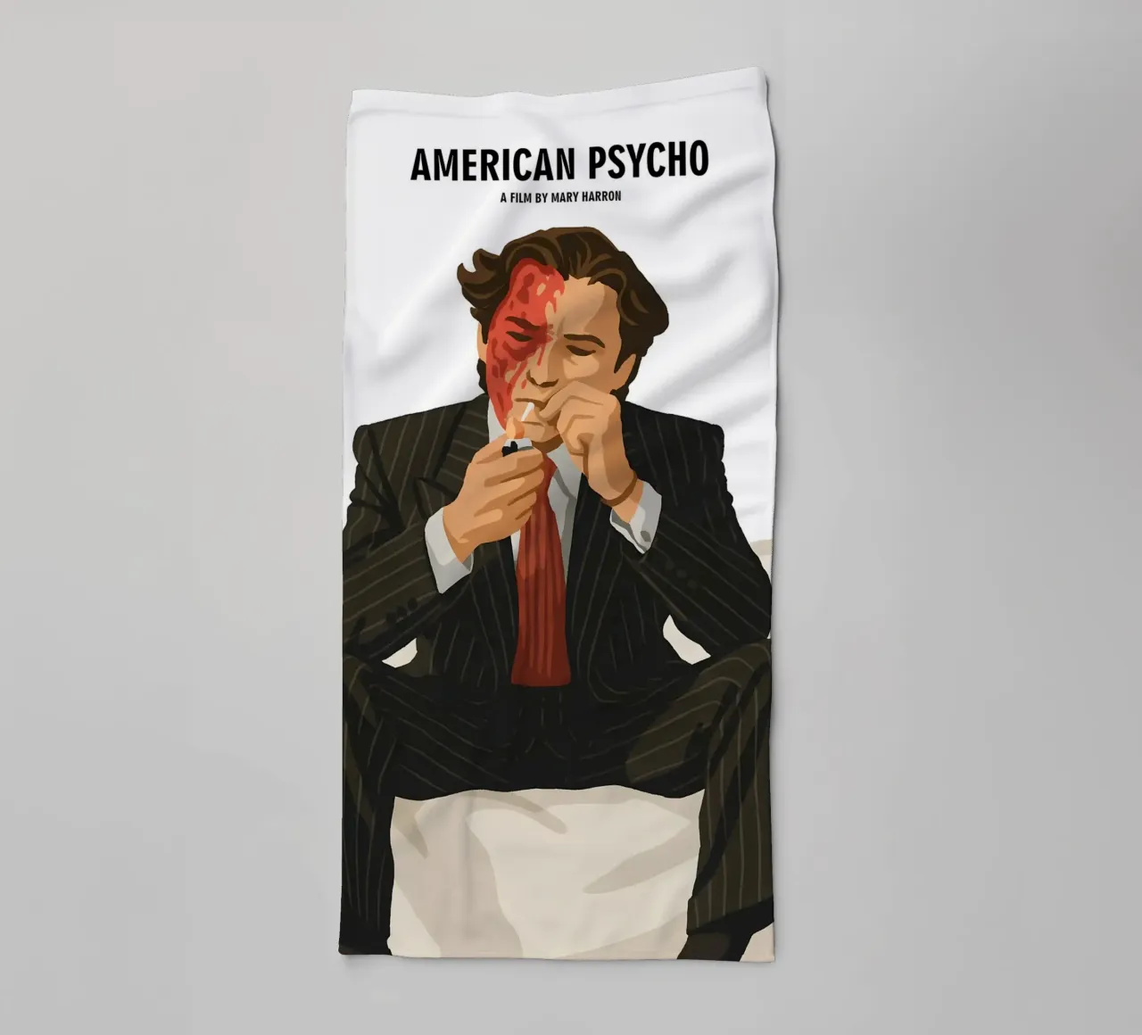 Patrick Bateman asciugamano da bagno da MoviesArt