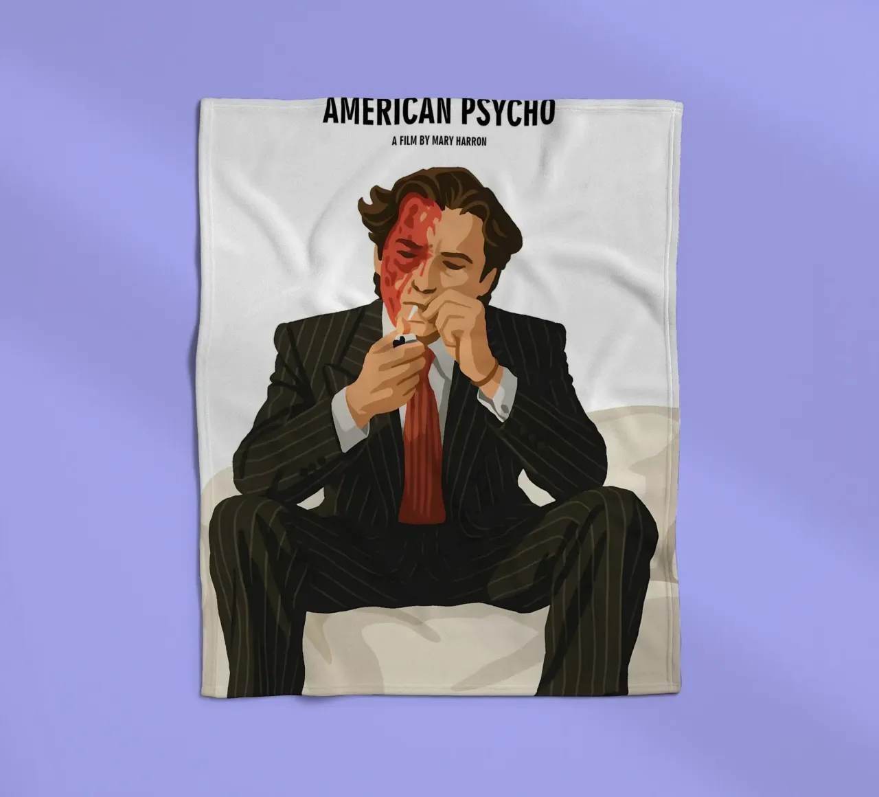 Patrick Bateman coperta in pile da MoviesArt