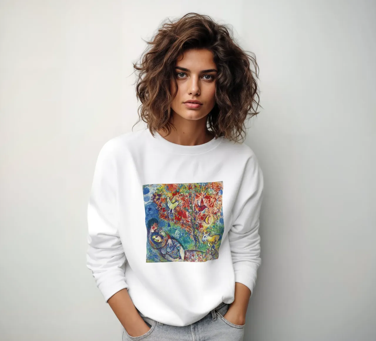 Marc Chagall Paar unter einem Baum oder Die Liebenden Sweatshirt von DuncanBennett shop