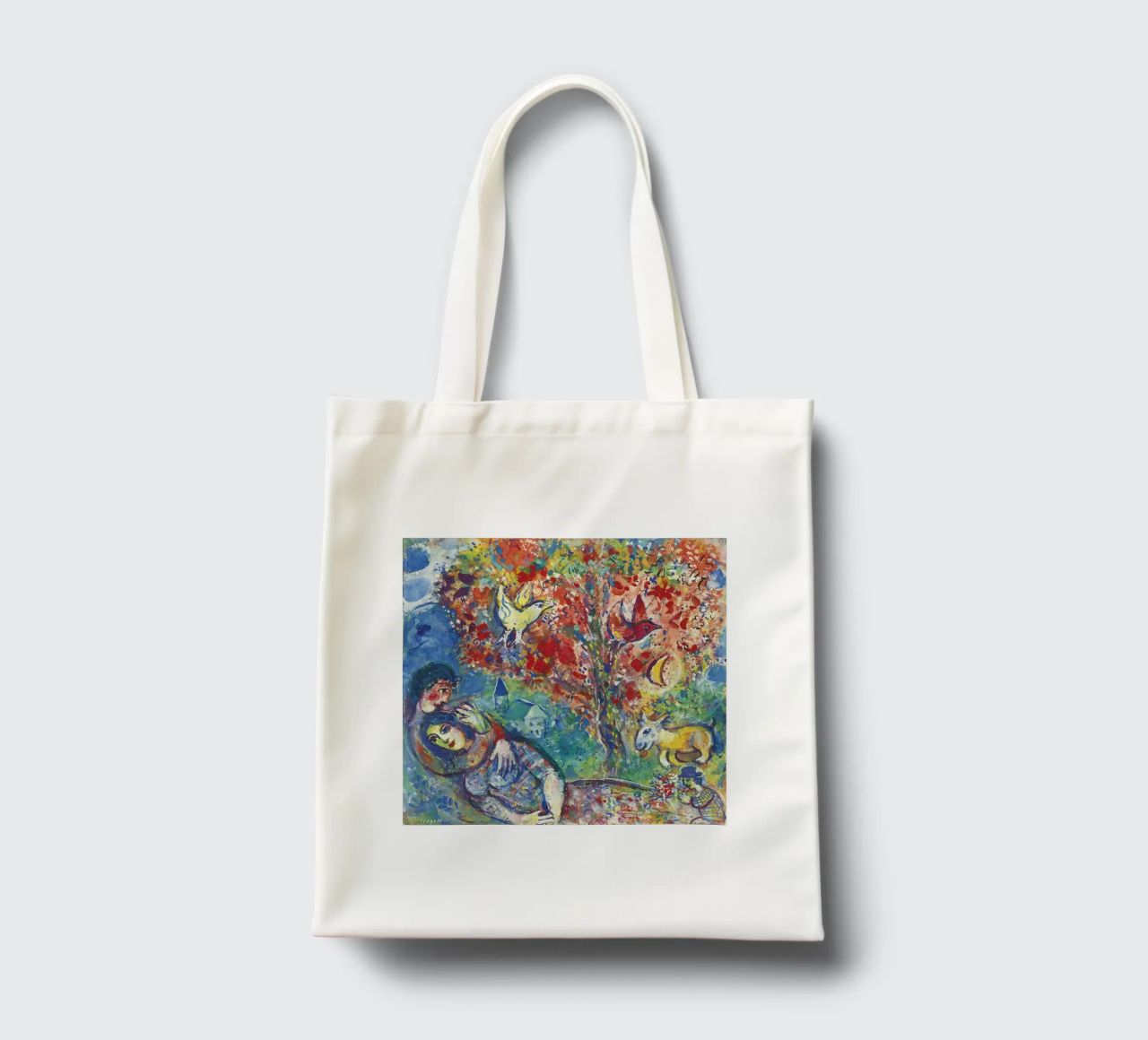 Marc Chagall Paar unter einem Baum oder Die Liebenden Jutebeutel von DuncanBennett shop