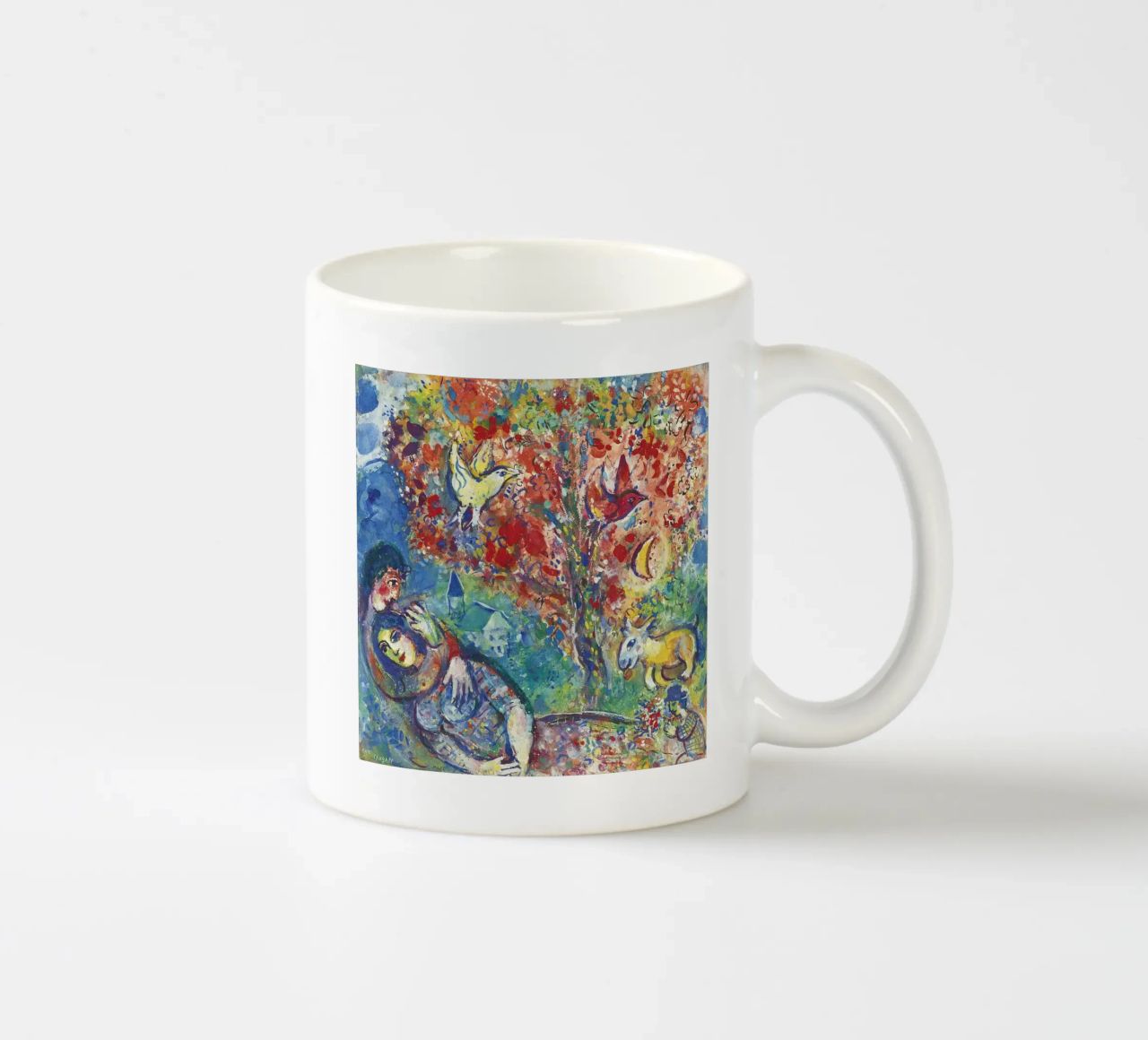 Marc Chagall Paar unter einem Baum oder Die Liebenden Keramik Tasse von DuncanBennett shop