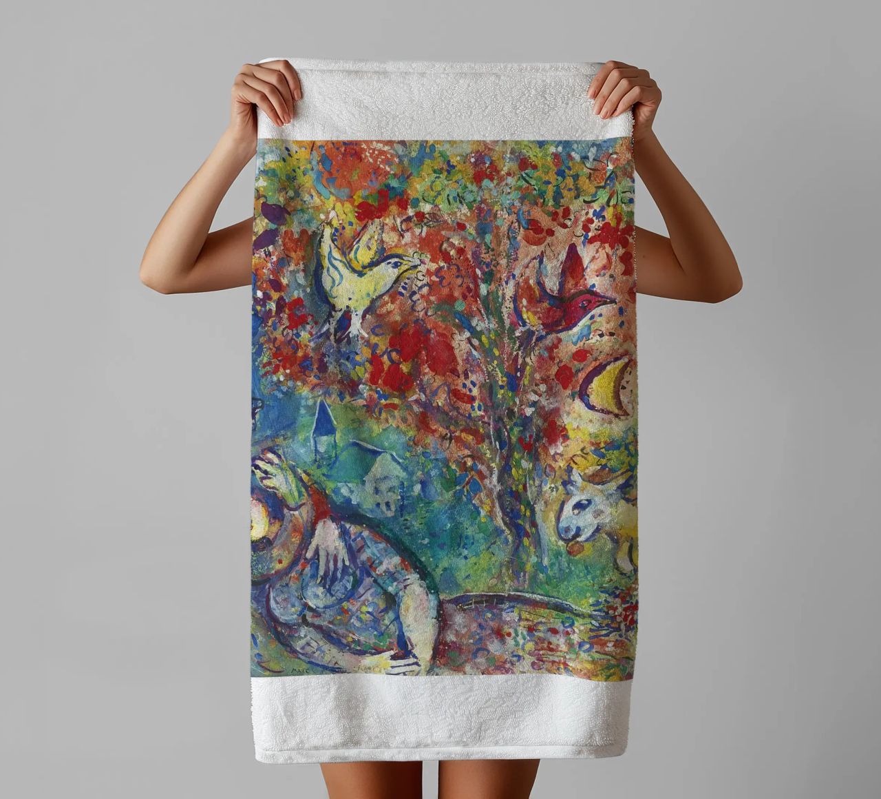 Marc Chagall Paar unter einem Baum oder Die Liebenden Handtuch von DuncanBennett shop