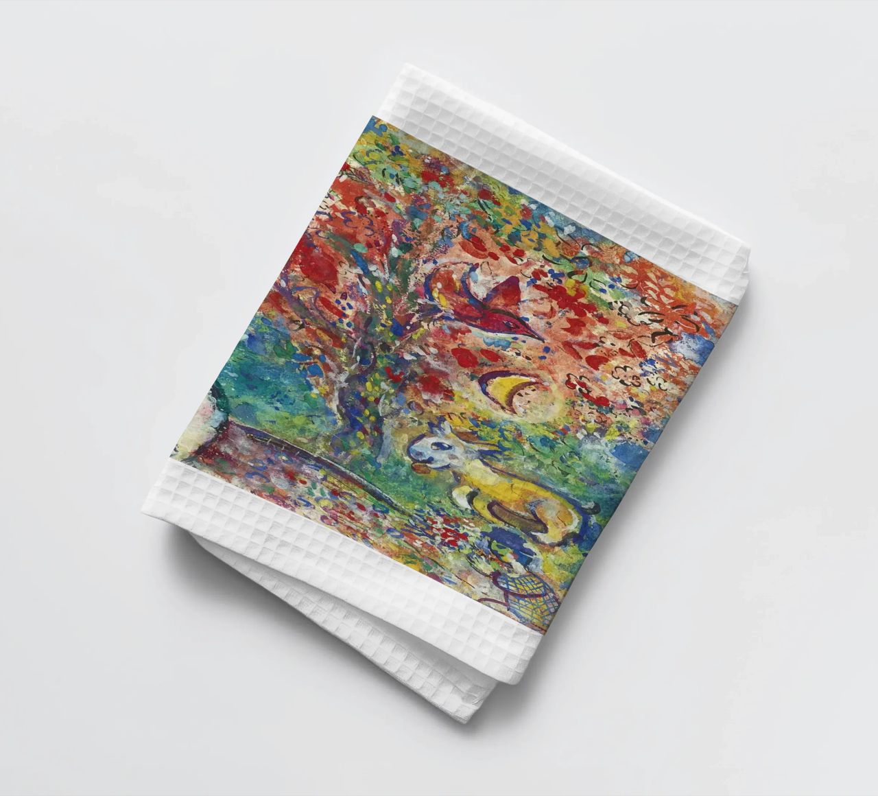 Marc Chagall Paar unter einem Baum oder Die Liebenden Geschirrtuch von DuncanBennett shop