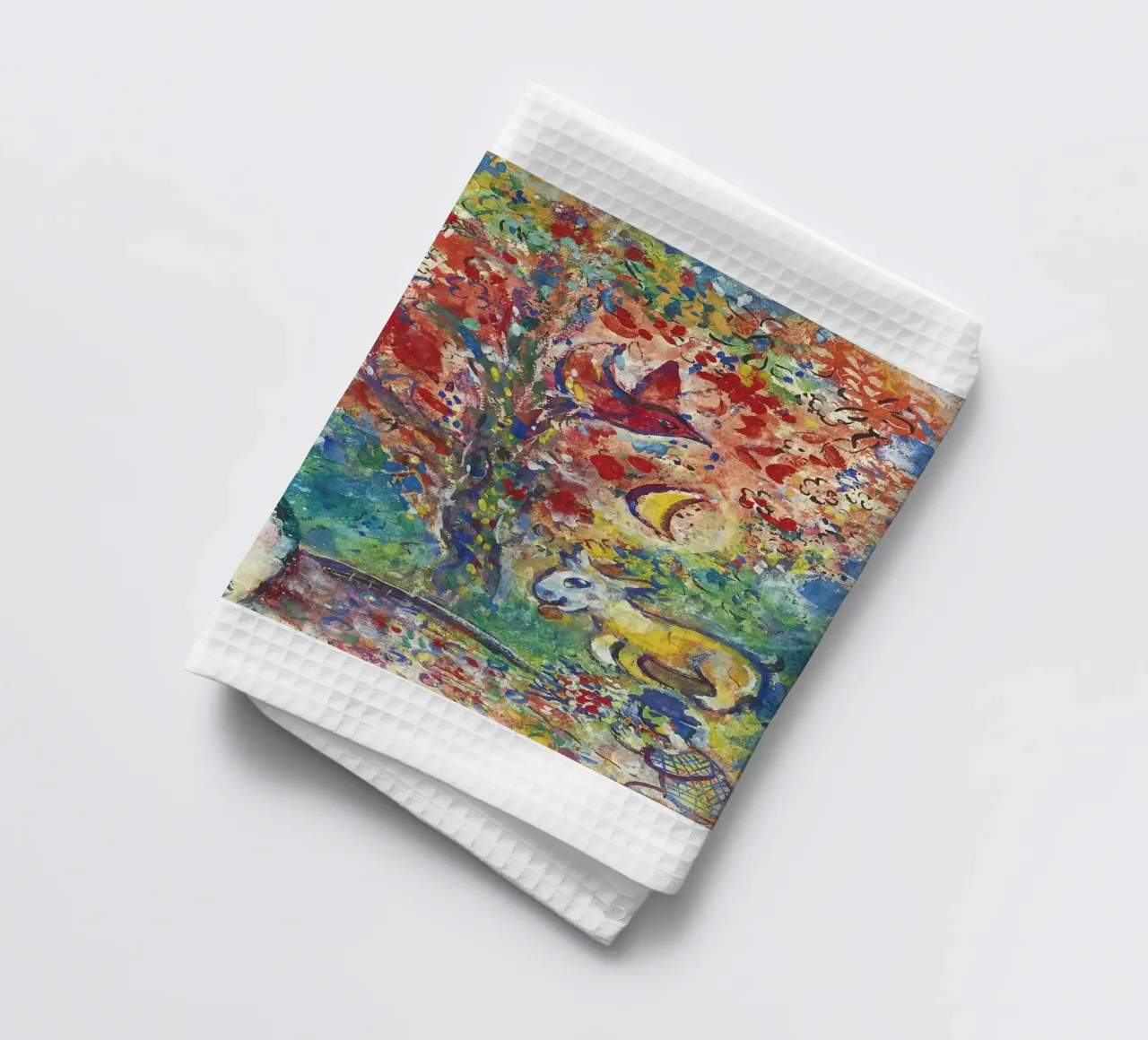 Marc Chagall Paar unter einem Baum oder Die Liebenden Geschirrtuch von DuncanBennett shop