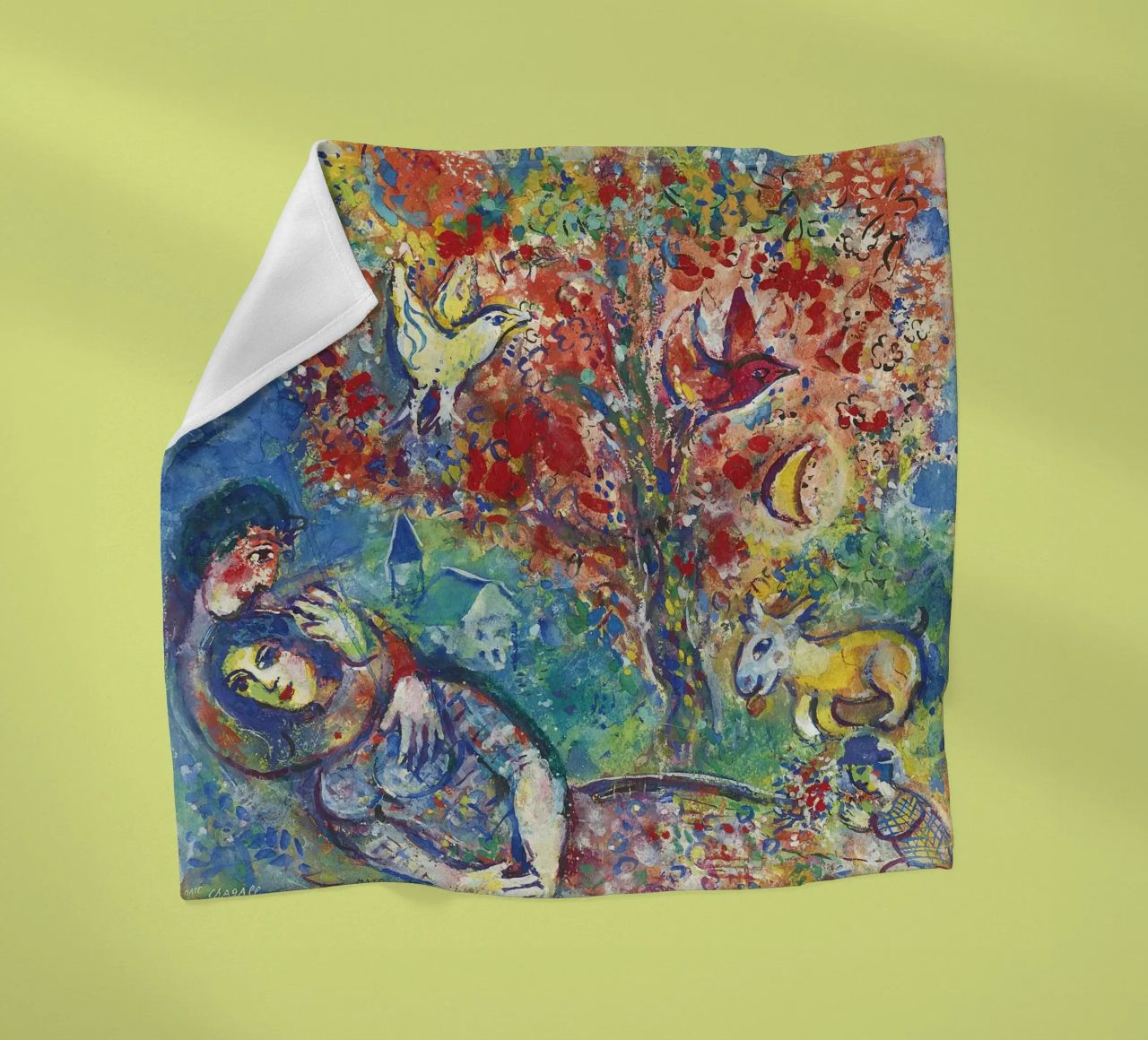 Marc Chagall Paar unter einem Baum oder Die Liebenden Fleecedecke von DuncanBennett shop