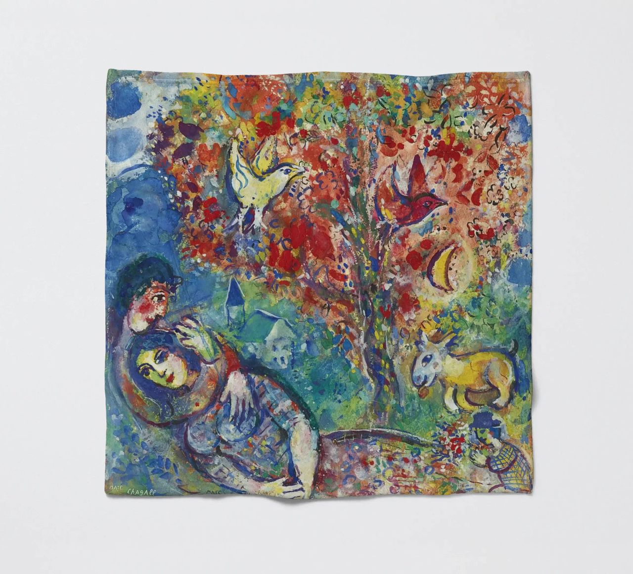 Marc Chagall Paar unter einem Baum oder Die Liebenden Fleecedecke von DuncanBennett shop