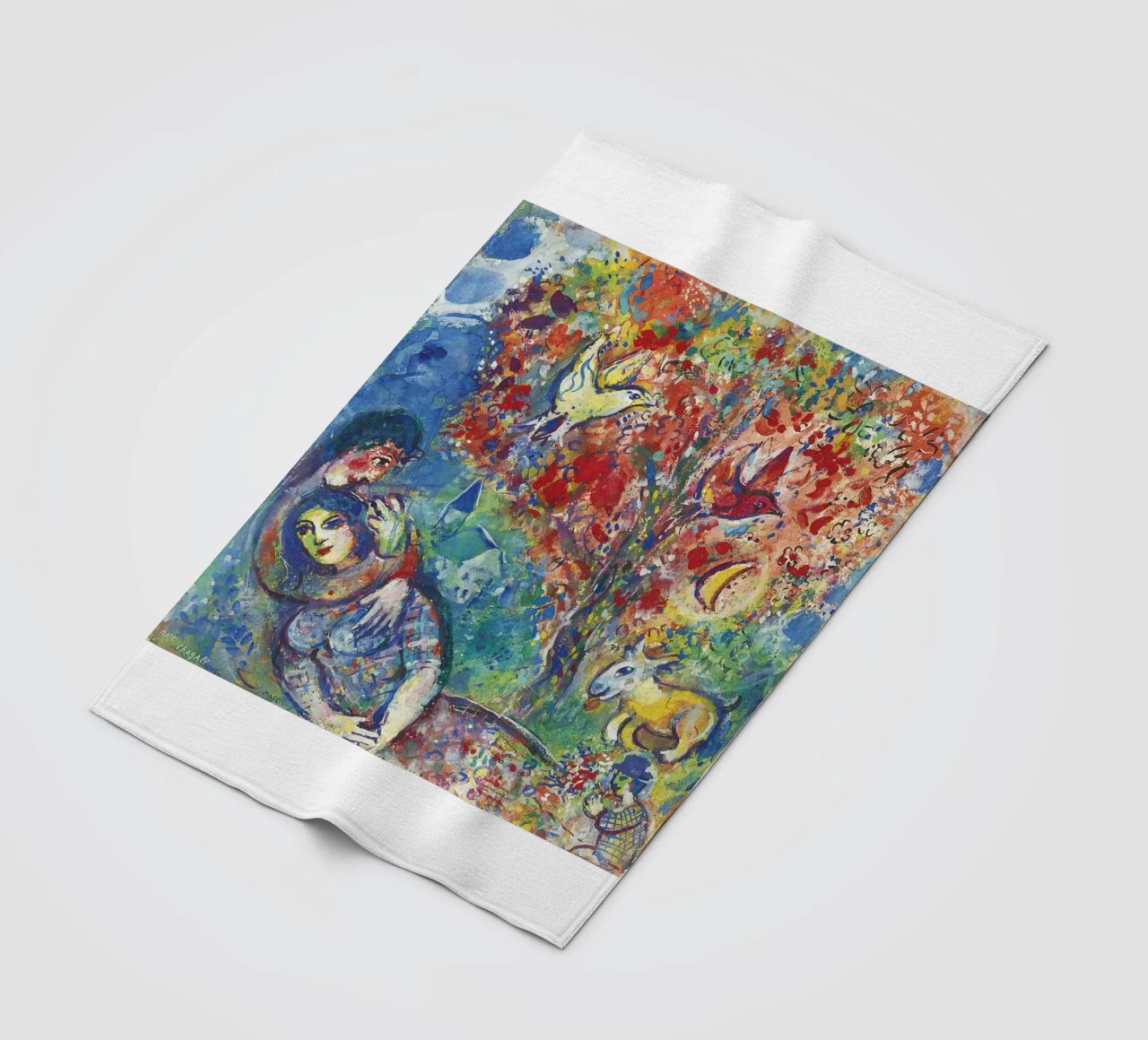 Marc Chagall Paar unter einem Baum oder Die Liebenden Fleecedecke von DuncanBennett shop