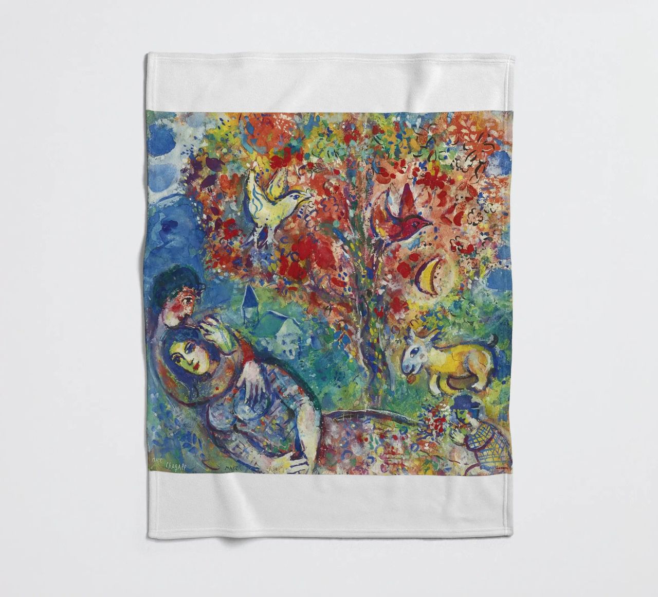 Marc Chagall Paar unter einem Baum oder Die Liebenden Fleecedecke von DuncanBennett shop