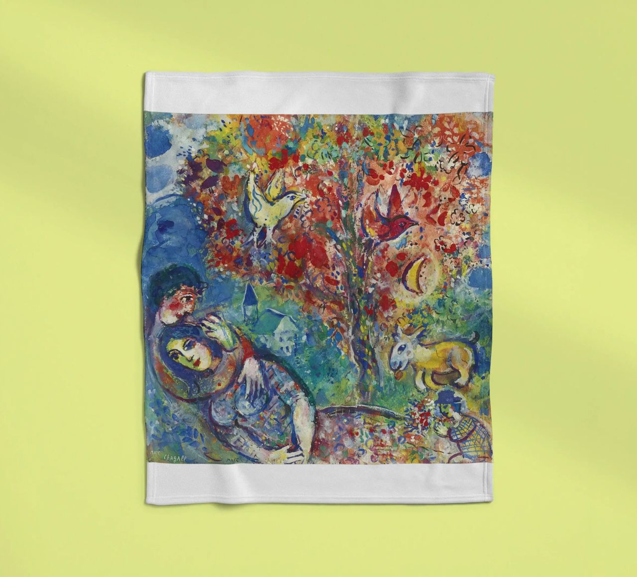 Marc Chagall Paar unter einem Baum oder Die Liebenden Fleecedecke von DuncanBennett shop