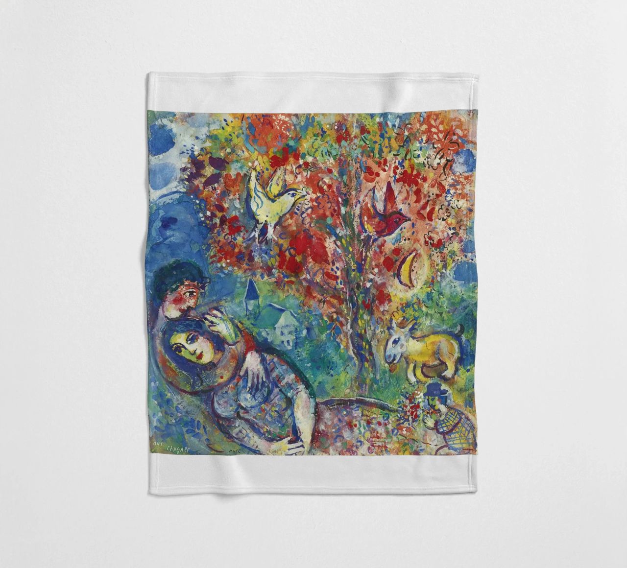 Marc Chagall Paar unter einem Baum oder Die Liebenden Fleecedecke von DuncanBennett shop